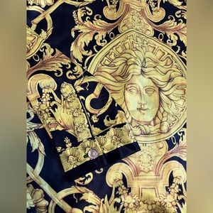 Gianni’s Versace Barocco men’s Medium vintage silk button down dress shirt